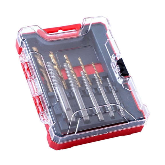 CEORPER 10 Pcs Twist Drill Bit House Construction Work Broken Bolt Damaged Screw Extractor for House Construction Works