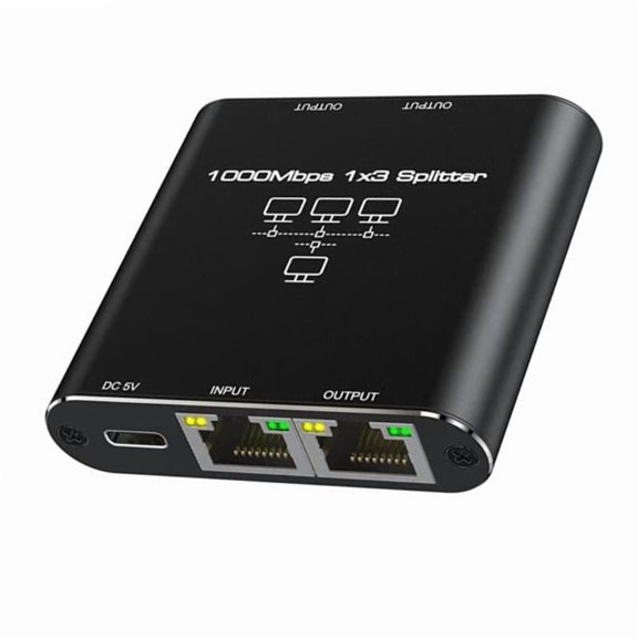 CEORPER 1000Mbps Speed Networking Splitter Gigabit Connectivity for Printers and Phones