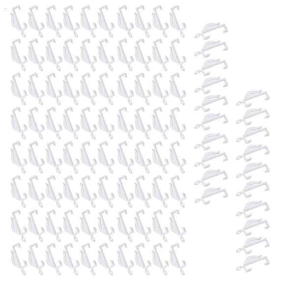 CEORPER 100Pieces Curtain Track Glides Rollers for Easy Sliding Curtain Rails Pulleys