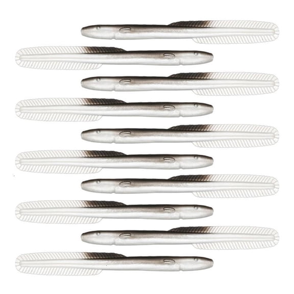 CEORPER 10Pcs Fishing Simulation Loach Soft Baits Bionic Swimming Lures Fishing Baits