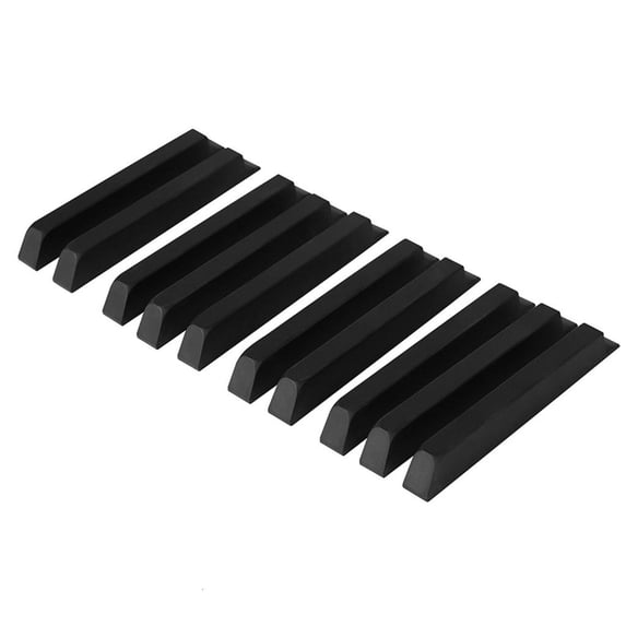 CEORPER 10Pcs Piano Plastic Black Keys Piano Keytops Replacement Keys Piano Keyboard Key Top Piano Repair Accessories Enduring