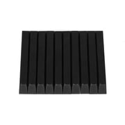 CEORPER 10Pcs Plastic Piano Keytops Black Piano Keys Flats Repair Replacement Parts