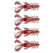 CEORPER 10cm 10g Soft Lure Baits Crawfish Lures Shrimp Baits Pack of 4