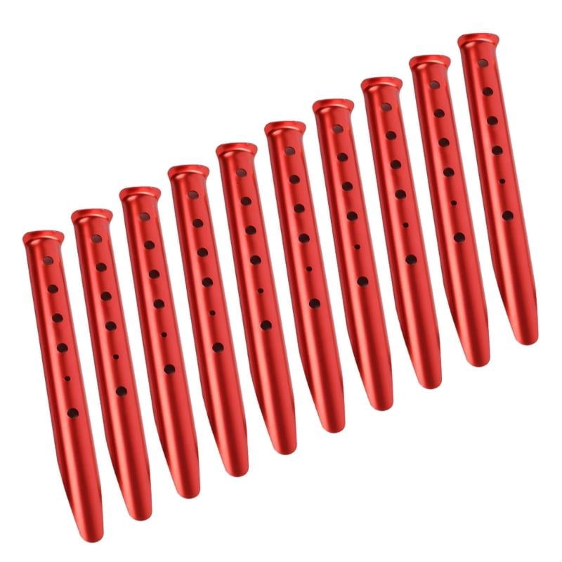 CEORPER 10pcs Outdoor Ground Camping Tent Stakes Anchors Pegs Windproofed Tent Stakes