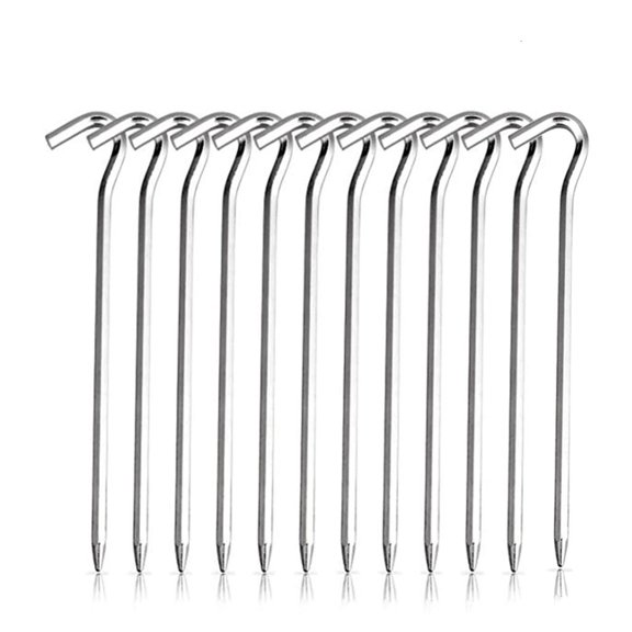 CEORPER 12 Pcs Camping Tent Stakes Durable Ground Pegs for Outdoor Canopies Tents