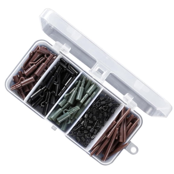CEORPER 120Pcs Carps Fishing Tackle Box Set Fishing Accessories Set Including Carps Hook