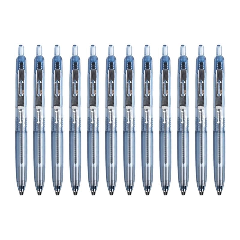 CEORPER 12PCS Retractable Gel Pen 0.5MM Tip Refillable Gel Pen for Daily Note Taking