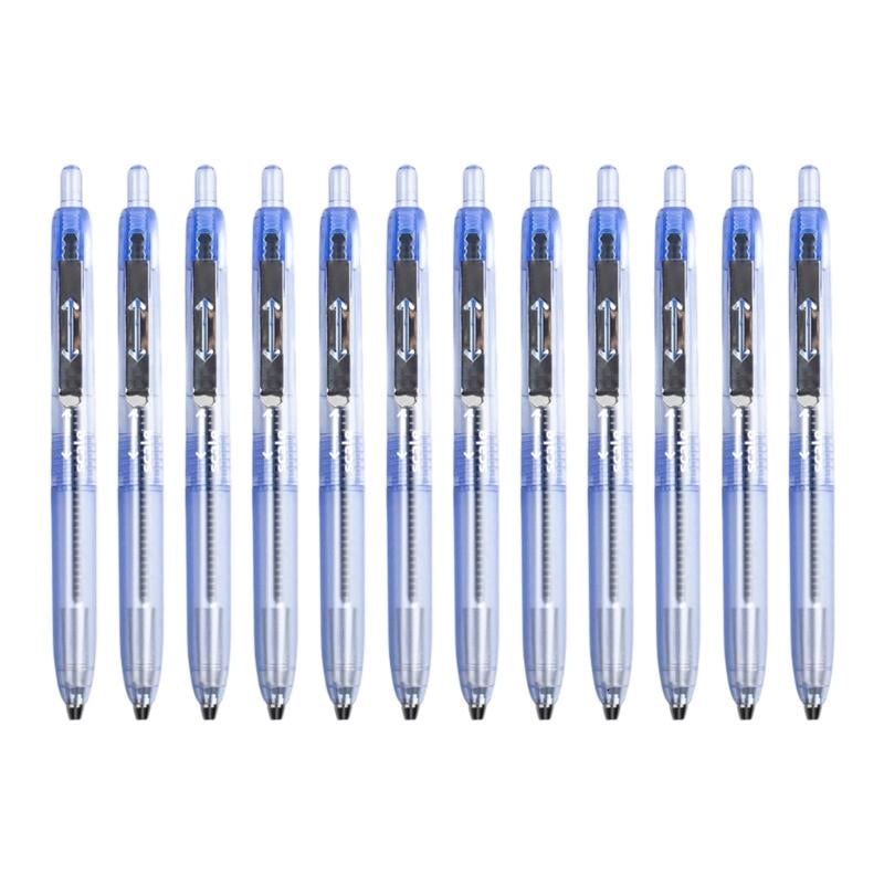 CEORPER 12PCS Retractable Gel Pen 0.5MM Tip Refillable Gel Pen for Daily Note Taking