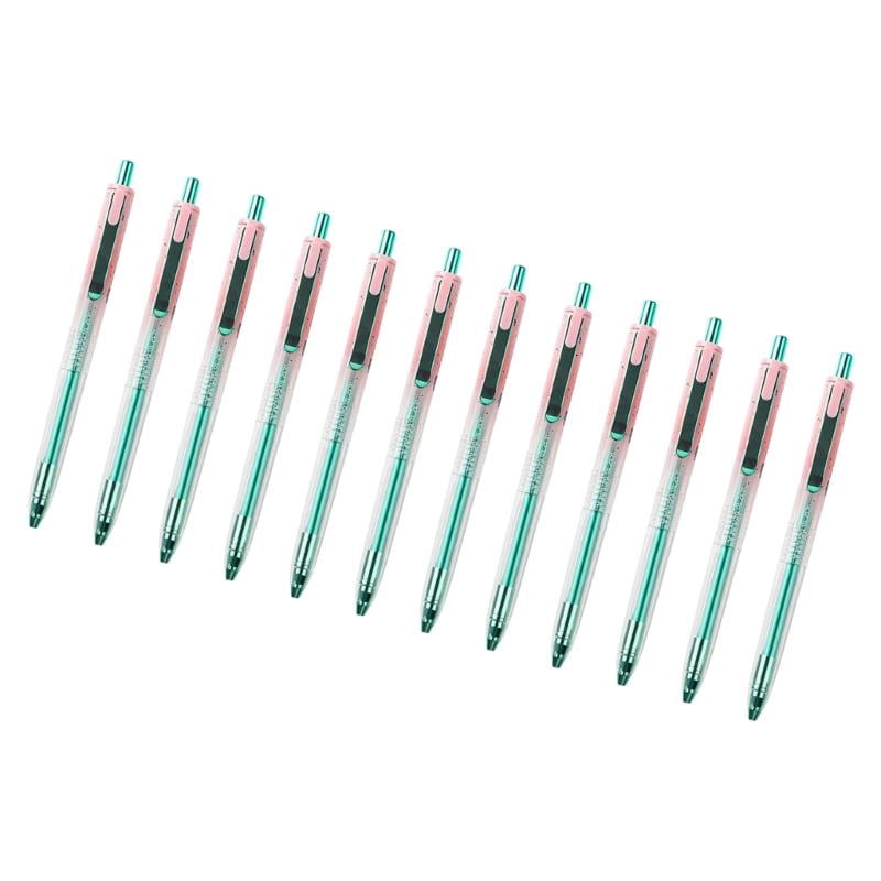 CEORPER 12Pcs Quick Dry Roller Ball Pen 0.5mm Retractable Tip Gel Pen Study Essential