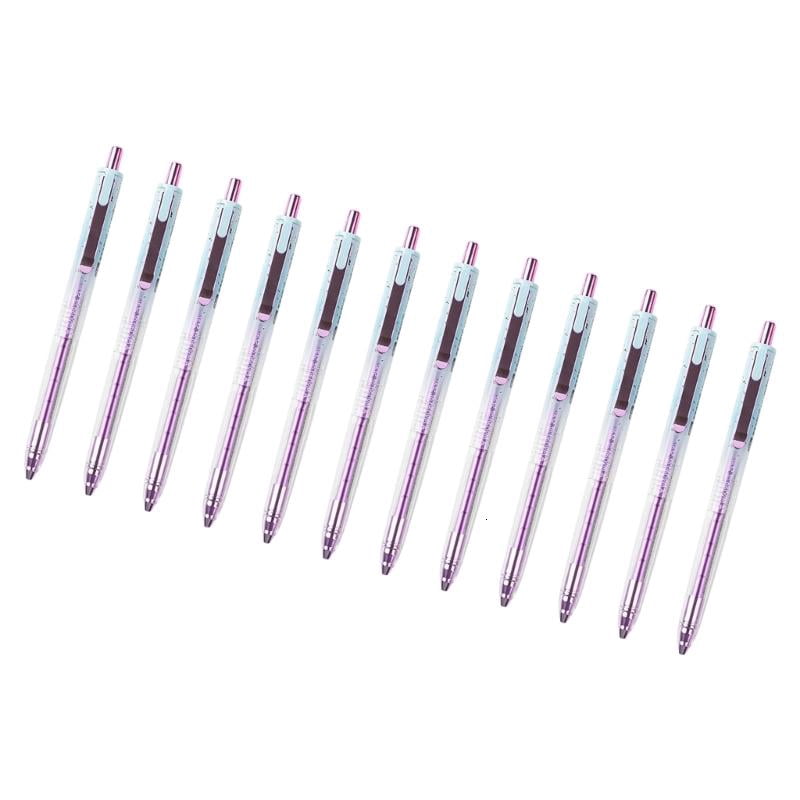 CEORPER 12Pcs Quick Dry Roller Ball Pen 0.5mm Retractable Tip Gel Pen Study Essential