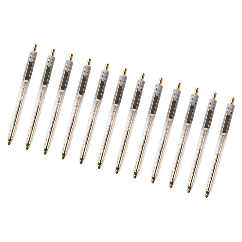 CEORPER 12Pcs Quick Dry Roller Ball Pen 0.5mm Retractable Tip Gel Pen Study Essential