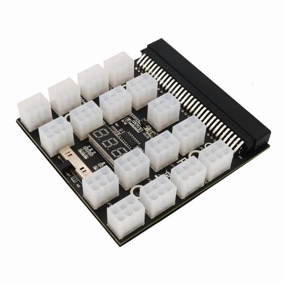 CEORPER 12V 17x 6pin Power Supply Board Mining Adapter Converter Server