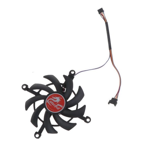 CEORPER 12V 4Pin VGA Fan Graphics Card Cooler Fan for Colorful GeForce RTX 3060 Ti