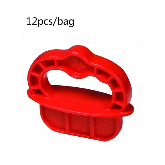 CEORPER 12pcs Deck Jig Spacer Rings Marking Home Durable Distance Measure 1/4" Spacing DIY Tools Handheld Compact Easy Install