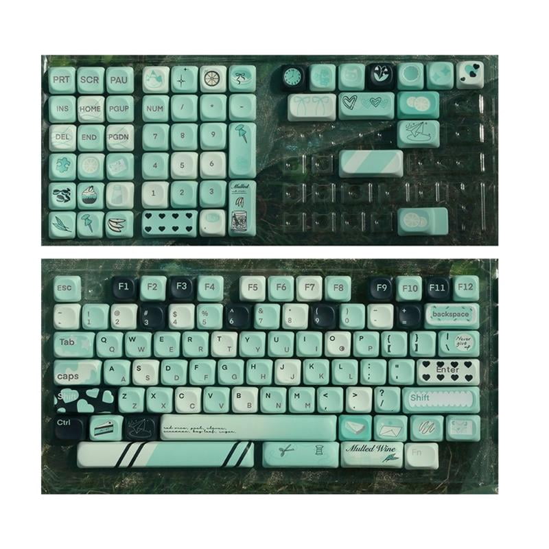 CEORPER 131Keys PBT MOA Profile Keycaps Set Fantasy Summer Theme for ...