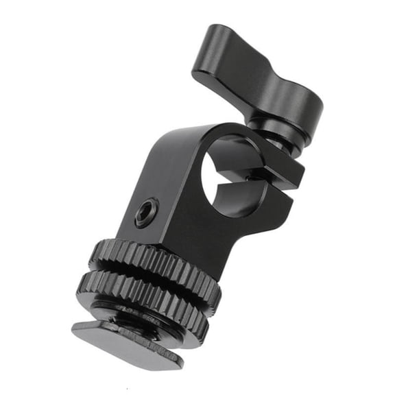 CEORPER 15mm Single Hole Pipe Clamp Camera Accessory for Photography And Filming Black
