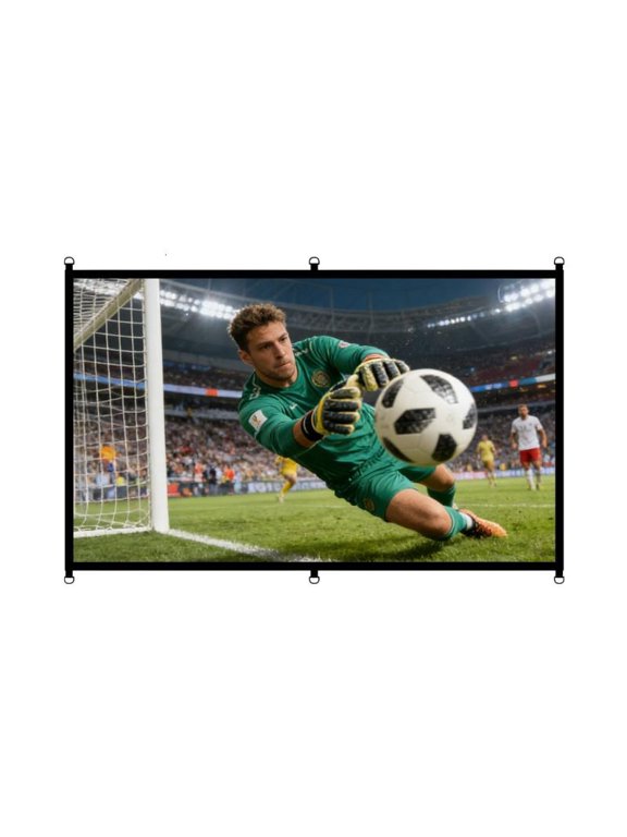 16:9 D Rings Projection Screen Premium Polyester Fabric For Optimal Viewing
