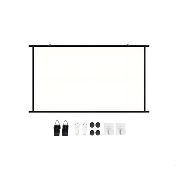 CEORPER 16:9 Format Accuracy Milk Silk Projector Screen For Movie And Sports
