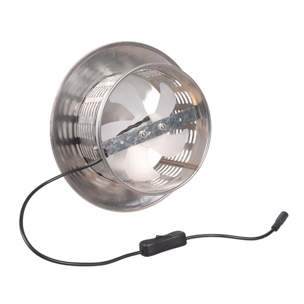 CEORPER 160mm 12V Stainless Steel Ventilation Fan for Damp Areas Includes Switches Bathroom Kitchen Basement Efficient Odor Control