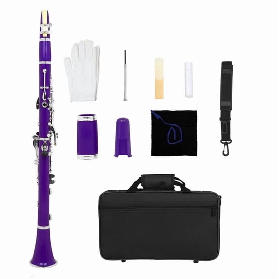 CEORPER 17 Keys Clarinet with Clarinet Carrying Case and Clarinet Maintaince Tool Set
