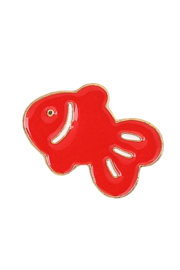 17mm 25mm Silver Gold Fish Shaped Pin Alloy Brooch Alloy Jewelry Fashion Gift