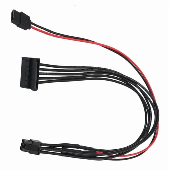 CEORPER 18AWG Tinned Copper SATAs Power Cable With Mini 6P Connectors For Secure Power