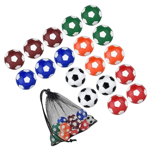 CEORPER 18Pcs 32mm Foosballs Table Balls Official Tabletop Game Balls Game Accessory