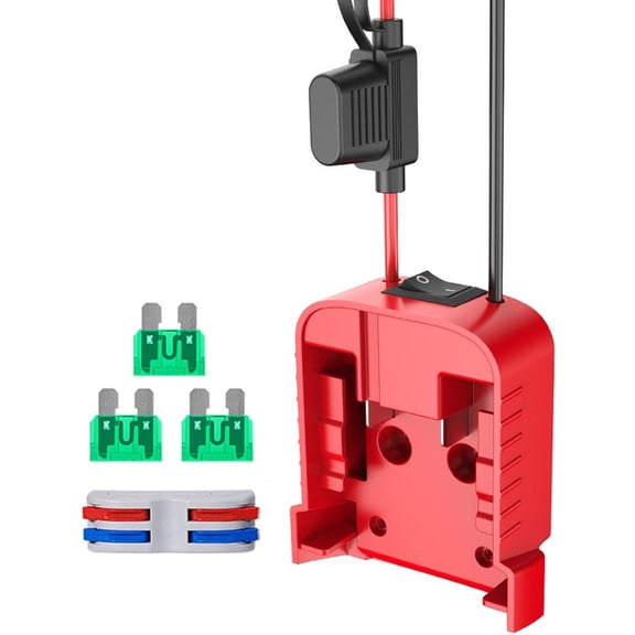 CEORPER 18V Power Wheel Adapter Battery Cable with Fuses Switches Converters Power Wheel
