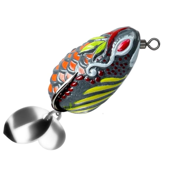 CEORPER 1Pc Fishing Frogs Lures Large Feet Swimbaits Fishing Hard Lures Single Hook