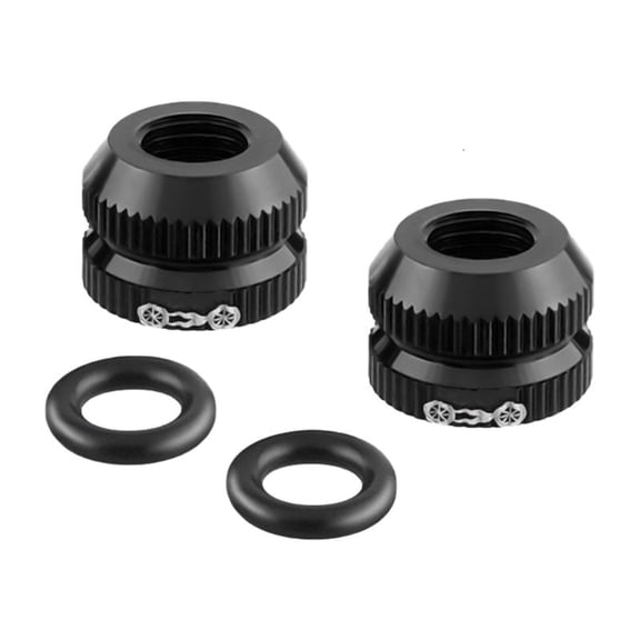 CEORPER 1pair Universals Tire Valves Stem Caps Reliability Air Seal Inner Valves Nut