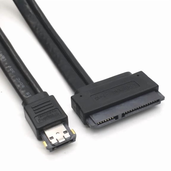 CEORPER 2 in 1 Esata + Usb Data Cable To 22pin Sata Hard Disk Adapter 5V 12V 0.5M