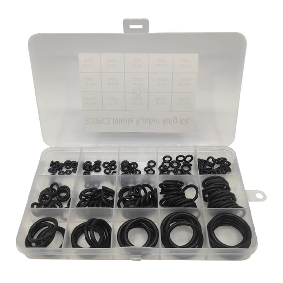 CEORPER 200Pcs O-Rings Gasket Kit 15 Size Rubber Washers Seals Assortment Set Assorted