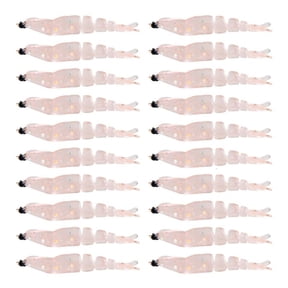 CEORPER 20Pcs Shrimp Lures Set 40mm Crawfishes Baits Shrimp Claws Soft Fishing Lures
