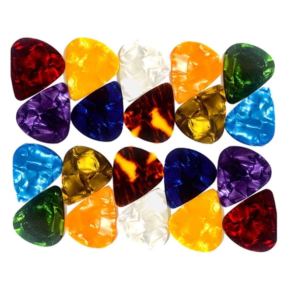 CEORPER 20Pcs Wear Resistant Guitar Pick Plectrums Electric Guitar Pick Heart Shaped Guitar Pick Guitar Replacement Part