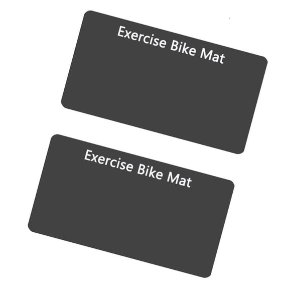 CEORPER 2Pcs Exercise Bike Trainer Workout Mat Thick Nonslip Gym Equipment Mat