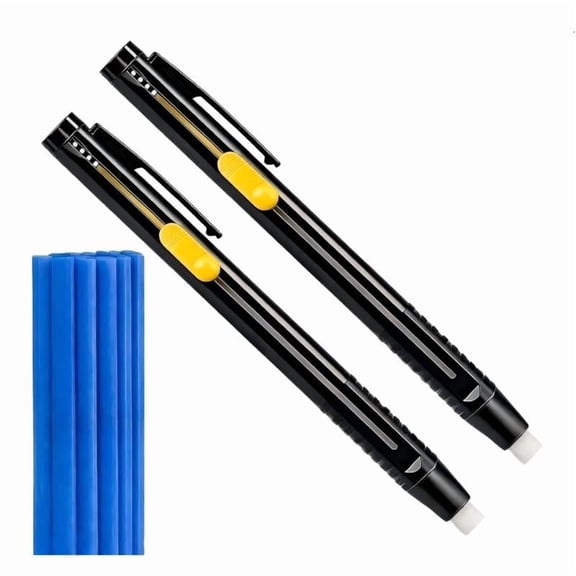 CEORPER 2Pcs Heat Erasable Fabric Pens Fabric Markers Pen Set With 20 Spare Refills