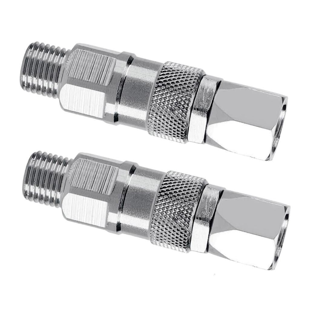 CEORPER 2Pcs Steel Airless Sprayer Swivels Fittings Joints 1/4 Rotating ...