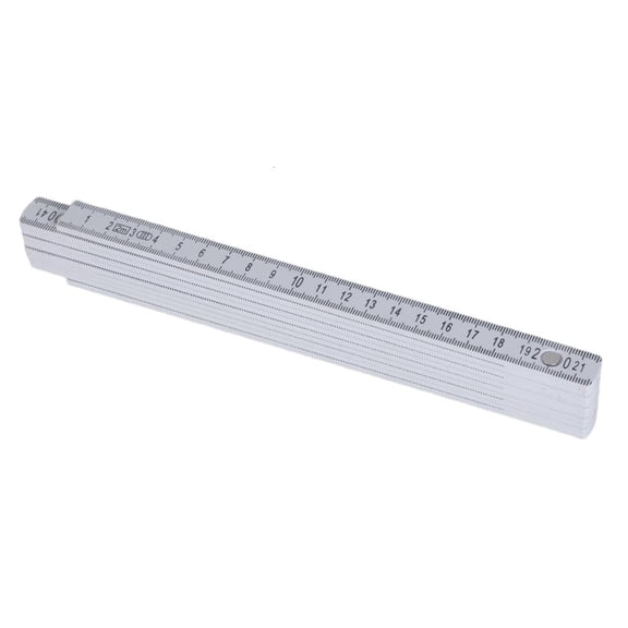 CEORPER 2m Length Folding Ruler Measure Instrument Heavy Duty Plastic Construction Ruler Metric Ruler Measurement Tool