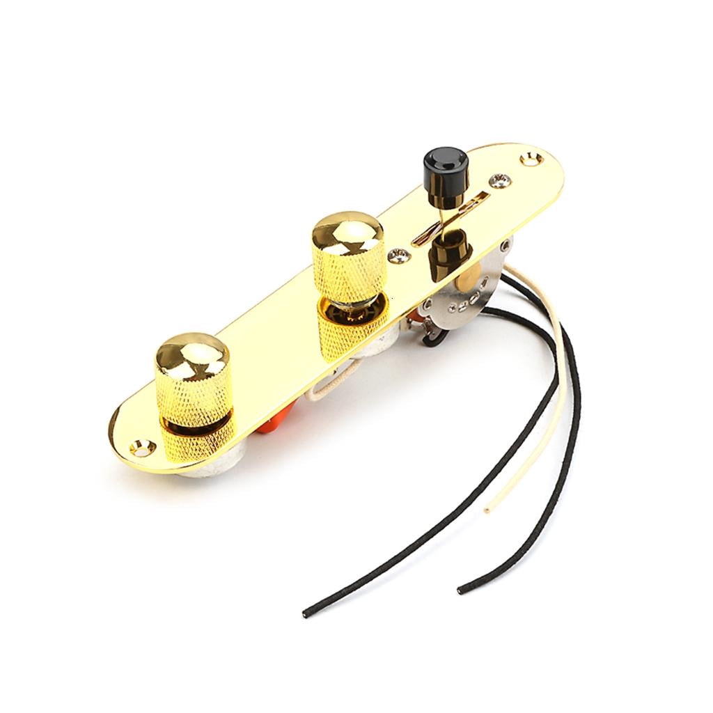CEORPER 3 Way Guitar Control Plate Wired Loaded Prewired Control Plate with 3 Way Switch