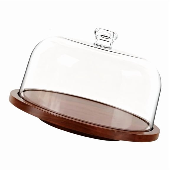 CEORPER 30cm Wooden Cake Platform With Smooth 360 Degree Motion For Decorating