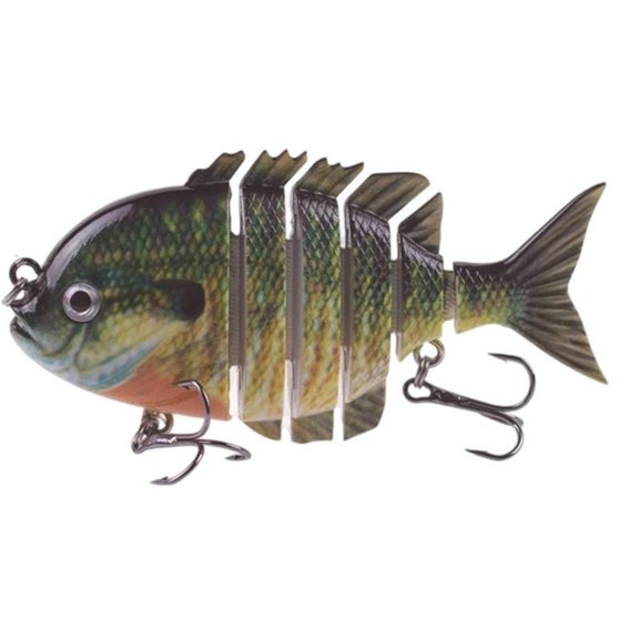 CEORPER 3D Artificial Fishing Lures Segment Swimbait Multiple Sections Jointed Lures