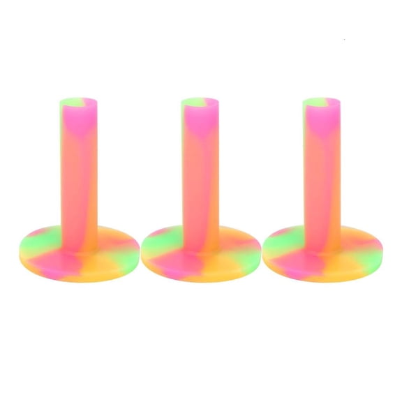 CEORPER 3Pcs Rubber Golf Tees Replacement Training Driving Range Tees Stable Balls Holder Practice Rubber Golf Tees Holder