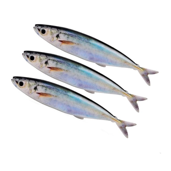 CEORPER 3Pcs Soft Mackerel Swimbaits Lures Baits Fishing Lures Tackle Accessories
