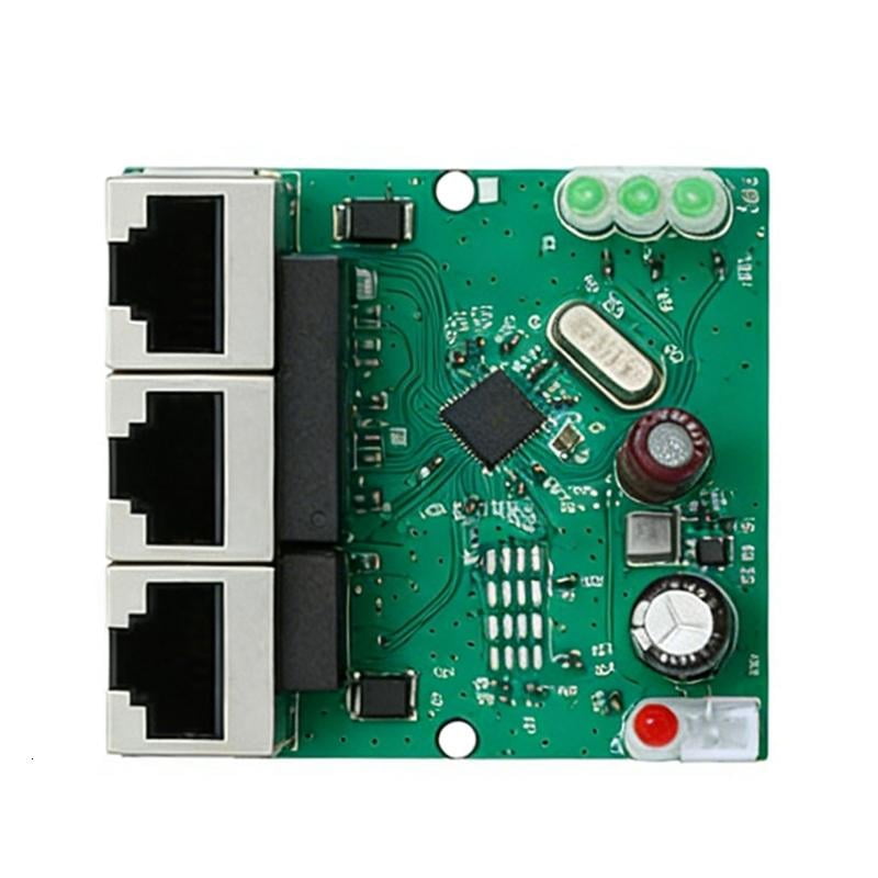 CEORPER 3Port 100Mbps Fast Ethernet Switches Module Plugs and Play Easy Setup Networking