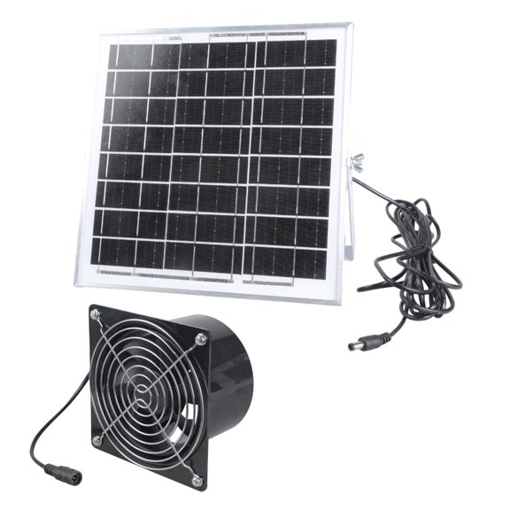 CEORPER 4.7x4.7 Foot Solar Distribution Fan With 3.9 Foot Channel For Window Venting