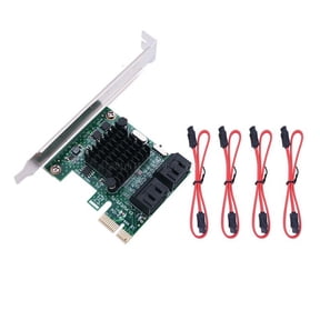 CEORPER 4 Port PCIE Sata III Controller Expansion Card PCIE 1X Slot to SATA3.0 Adapter