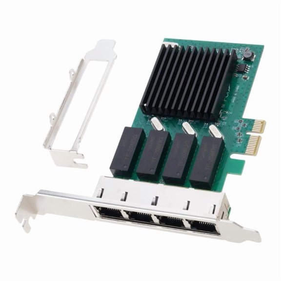 CEORPER 4-Port Slot PCI-E X1 RJ45 Interface Gigabit Ethernet Network Card Rate RTL8111H