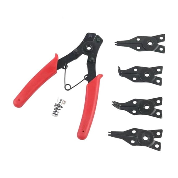 CEORPER 4 in 1 Snap Rings Pliers Plier Set Combination Retaining Clip Jewelry Circlip Pliers Internal External Rings Remover
