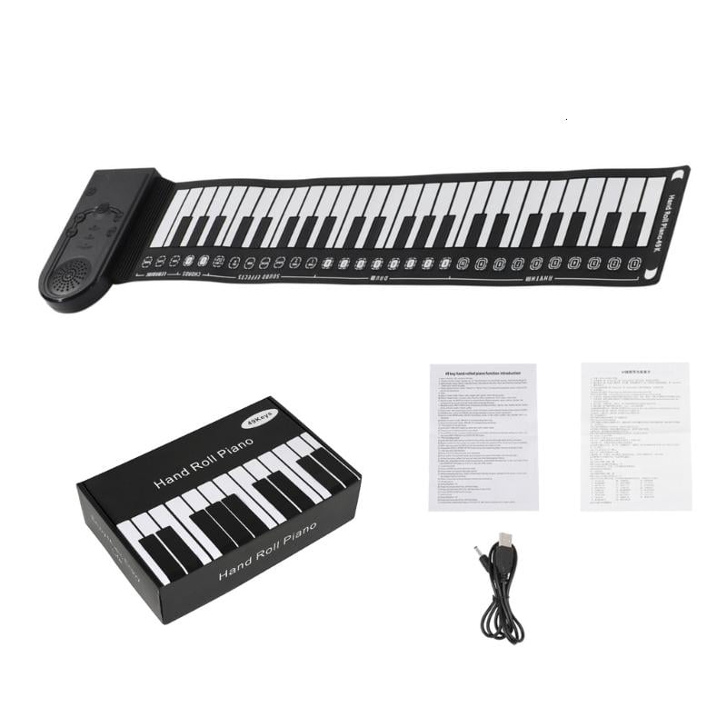 CEORPER 49 Key Roll up Piano Foldable Electronic Piano Flexible Silicone Keyboard
