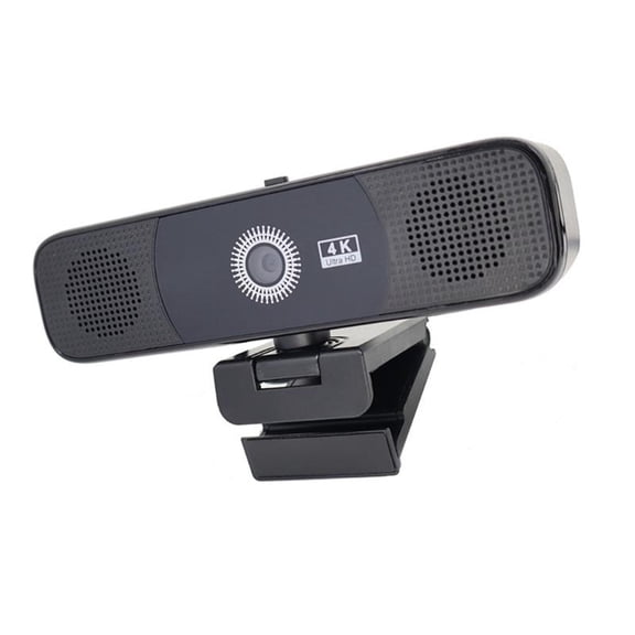CEORPER 4K Camera Webcam With Integrated Speaker Perfect For Virtual Presentations
